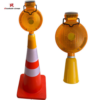 quality Lumière d'avertissement de circulation temporaire pour garage de 185 mm Intellectuelle Barrières de circulation en béton factory