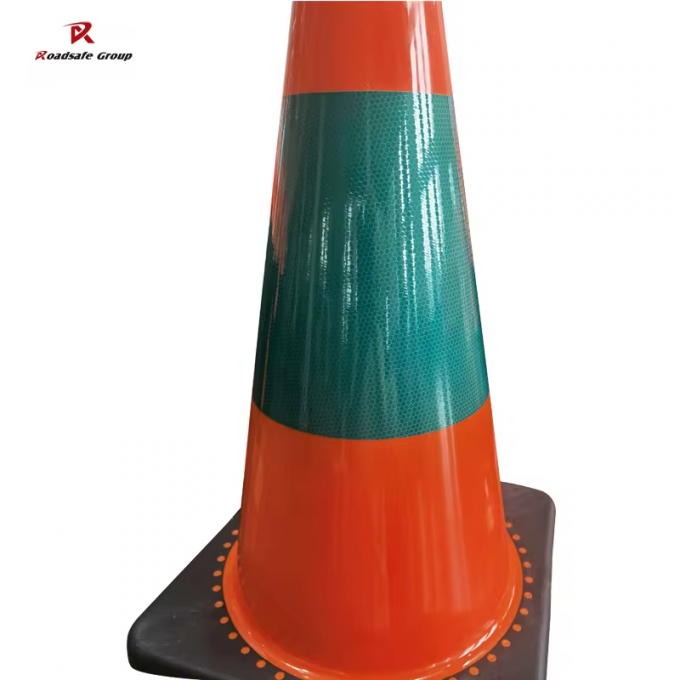 Cones de circulation flexibles en PVC de hauteur 45 cm 1