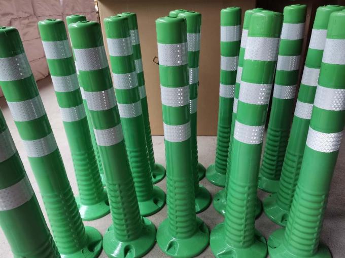 Avertissement de sécurité routière extérieur de 75 cm Pointe d'avertissement de circulation en plastique PU durable 14