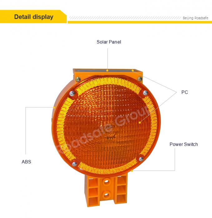 Avertissement de sécurité routière extérieur de 75 cm Pointe d'avertissement de circulation en plastique PU durable 19