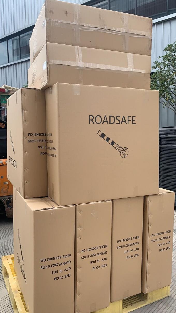 Avertissement de sécurité routière extérieur de 75 cm Pointe d'avertissement de circulation en plastique PU durable 20