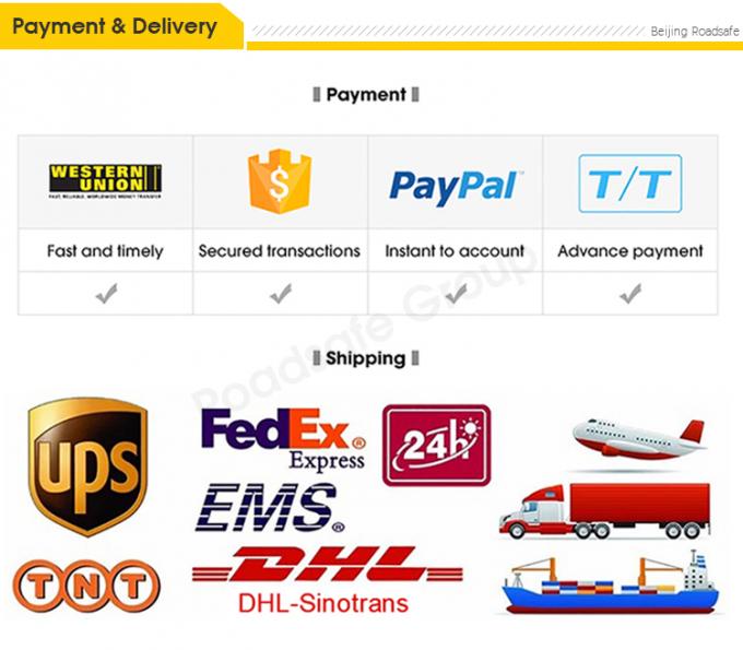 Avertissement de sécurité routière extérieur de 75 cm Pointe d'avertissement de circulation en plastique PU durable 26