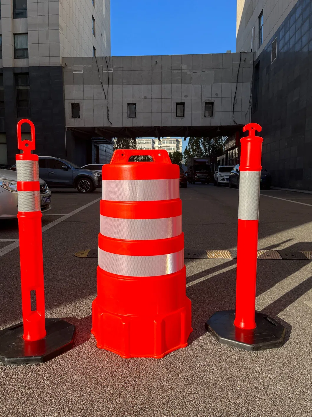 ROADSAFE Vente à chaud en PE tambour de circulation barils de collision sécurité routière 0