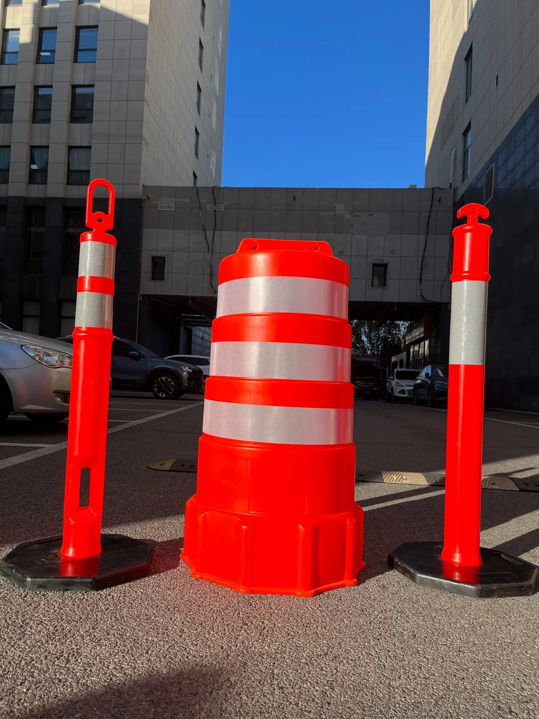 ROADSAFE Vente à chaud en PE tambour de circulation barils de collision sécurité routière 1