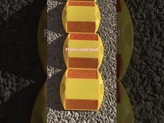 plot de signalisation routière en plastique, nombreux types, carré, bon marché, type noir