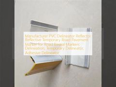 Fabricant de délinéateur en PVC Réflecteur Réflectif Marqueur de chaussée temporaire pour le marquage routier, délinéateur temporaire, délinéateur adhésif