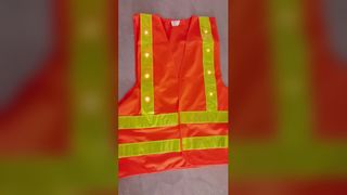 Visibilité du gilet de sécurité à LED lumineuses