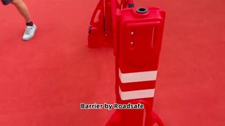 Barrière de sécurité en plastique, largeur maximale de 2300 mm